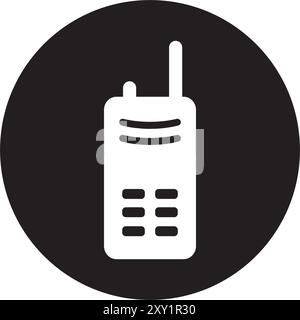 talkie-walkie icône vecteur illustration logo Illustration de Vecteur