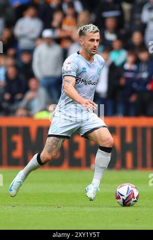 Hull, Royaume-Uni. 24 août 2024. Joe Bryan de Millwall lors du match Hull City AFC v Millwall FC SKY BET EFL Championship au MKM Stadium, Hull, Angleterre, Royaume-Uni le 24 août 2024 Credit : Every second Media/Alamy Live News Banque D'Images