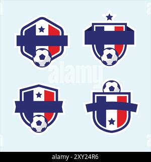 france badges football illustration, vecteur, logos Illustration de Vecteur