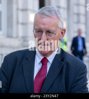 Londres, Royaume-Uni. 27 août 2024. Ministres au Cabinet Office, 70 Whitehall Londres Royaume-Uni Hillary Benn, secrétaire pour l'Irlande du Nord, crédit : Ian Davidson/Alamy Live News Banque D'Images