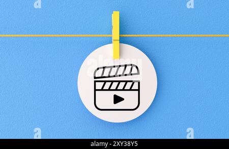 Cinéma , icône de film Banque D'Images