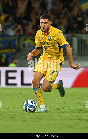 Frosinone, Italie. 27 août 2024. Stadio Benito Stirpe, Frosinone, Italie - tarifs Ghedjemis de Frosinone pendant le match de football Serie B, Frosinone vs Modena, 27 mai 2024 (photo par Roberto Ramaccia/Sipa USA) crédit : Sipa USA/Alamy Live News Banque D'Images