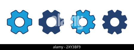 Définition du vecteur d'icône. Icône des paramètres COG symbole Illustration de Vecteur