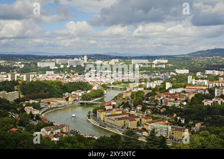 Quartier de Vaise à Lyon en France Banque D'Images