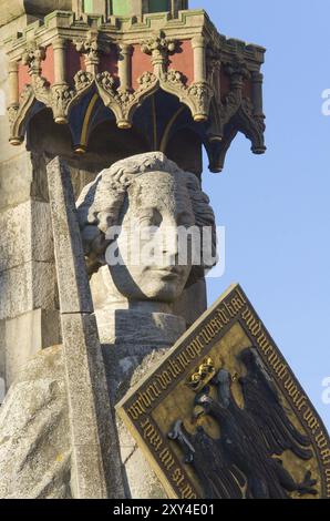 Statue Bremer Roland sur la place du marché à Brême Banque D'Images