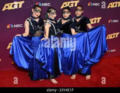 Pasadena, États-Unis. 27 août 2024. Sabrina dans les coulisses du spectacle « America's Got talent » saison 19 - semaine 3 tapis rouge le 27 août 2024 à l'hôtel Dena de Pasadena, CA. © Lisa OConnor/AFF-USA.com crédit : AFF/Alamy Live News Banque D'Images