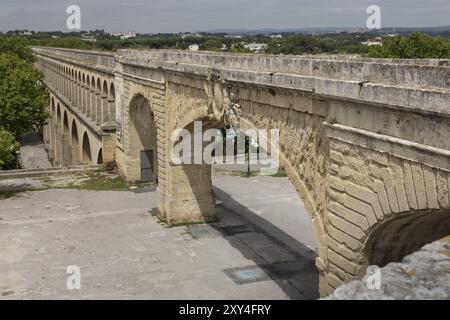 Aqueduc de Saint-Clément à Montpellier, Sud de la France Banque D'Images