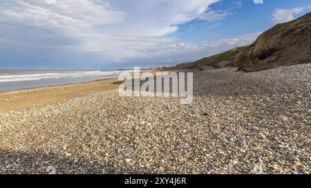 Seaham Hall Beach, comté de Durham, Angleterre, Royaume-Uni Banque D'Images