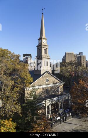 New York, États-Unis d'Amérique, 17 novembre 2016 : vue extérieure de l'église de produits Marks-in-the-Bowery à Manhattan Banque D'Images