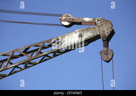 Détail d'une grue historique Banque D'Images