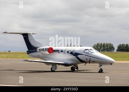 Embraer Phenom 100 à l'aéroport de Biarritz Banque D'Images