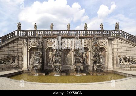 Grande cascade, Hanovre-Herrenhausen, basse-Saxe, Allemagne, Europe Banque D'Images