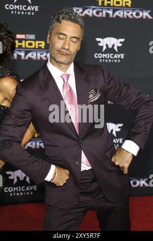 Taika Waititi à la première mondiale de 'Thor : Ragnarok' qui s'est tenue au El Capitan Theatre à Hollywood, USA le 10 octobre 2017 Banque D'Images