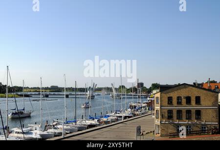 Vue panoramique sur le Schlei Banque D'Images