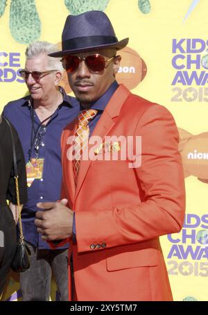 Nick Cannon au prix annuel 28th du choix des enfants de Nickelodeon, qui a eu lieu au Forum d'Inglewood, aux États-Unis, le 28 mars 2015. Crédit : Lumeimages.com Banque D'Images