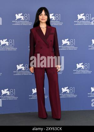 28 août 2024. Venise, 81e Festival international du film de Venise, jour 1. Photocall du film “Beetlejuice Beetlejuice”. Sur la photo Jenna Ortega Credit : Independent photo Agency Srl/Alamy Live News Banque D'Images