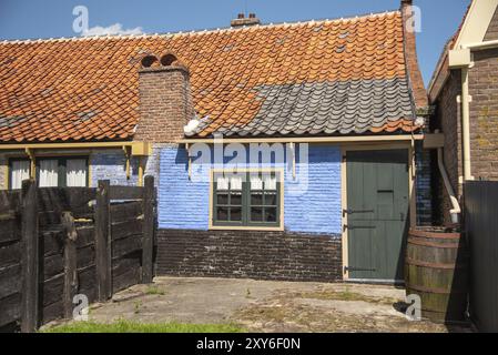 Enkhuizen, pays-Bas. Juin 2022. Chalets de pêcheurs et rues historiques au musée Zuiderzee à Enkhuizen Banque D'Images