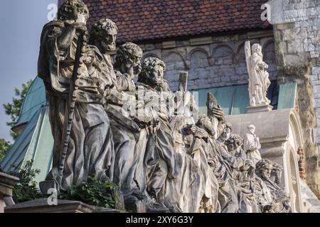 Douze apôtres, Basilique des Saints Pierre et Paul, 1597-1619, Cracovie, Pologne, europe orientale, Europe Banque D'Images