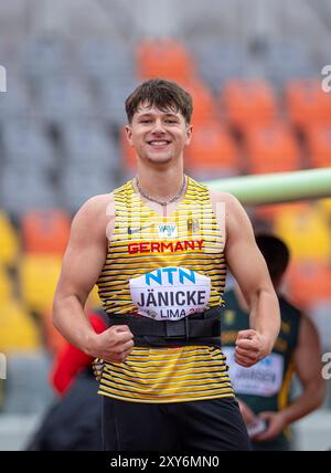 PER, Leichtathletik, Athlétisme, Championnats du monde U20 Lima 24, U20 Leichtathletik Weltmeisterschaften, 27.08.2024, Foto : Eibner-Pressefoto/Jan Papenfuss Banque D'Images