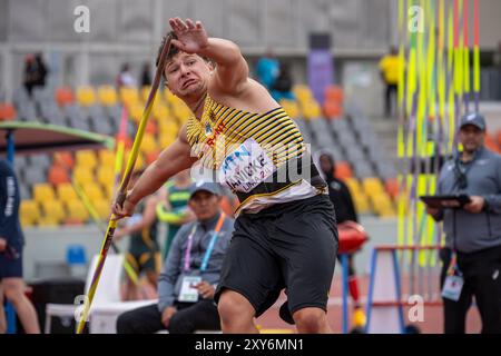 PER, Leichtathletik, Athlétisme, Championnats du monde U20 Lima 24, U20 Leichtathletik Weltmeisterschaften, 27.08.2024, Foto : Eibner-Pressefoto/Jan Papenfuss Banque D'Images