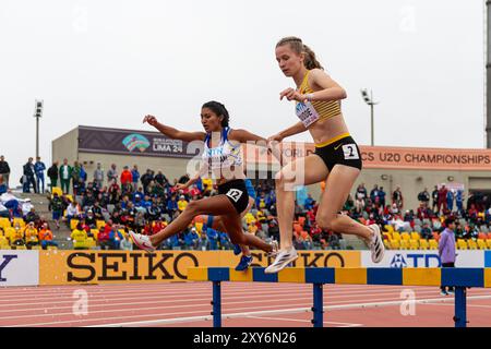 ADIA BUDDE (TSV Altenholz), ALLEMAGNE, 3000m Steeple Chase Women PER, Leichtathletik, Athlétisme, Championnats du monde U20 Lima 24, U20 Leichtathletik Weltmeisterschaften, 27.08.2024, Foto : Eibner-Pressefoto/Jan Papenfuss Banque D'Images