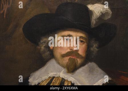 Amsterdam, pays-Bas. 24 janvier 2024. Gros plan sur des visages de peintures de Rembrandt van Rijn Banque D'Images