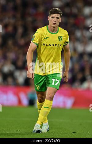 Londres, Royaume-Uni. 27 août 2024. LONDRES, ANGLETERRE - AOÛT 27 : Ante Crnac de Norwich City lors du match de deuxième tour de la Carabao Cup entre Crystal Palace et Norwich City à Selhurst Park le 27 août 2024 à Londres, Angleterre. Photo de Sebastian Frej crédit : Sebo47/Alamy Live News Banque D'Images