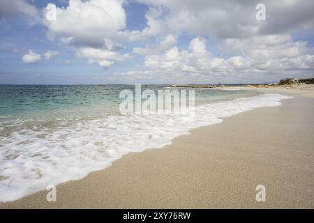 Plage Estanys, Colonia de Sant Jordi, municipalité de Las Salinas, Majorque, Îles baléares, espagne Banque D'Images