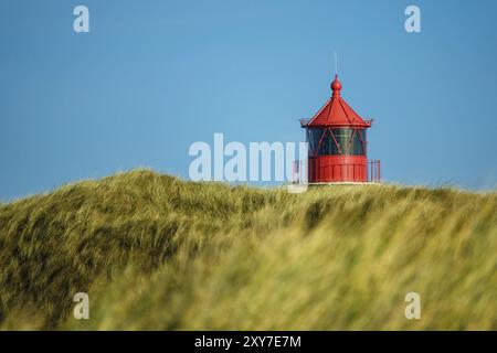 Phare à Norddorf sur l'île d'Amrum Banque D'Images