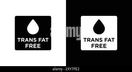 Icône sans gras trans définie en noir et blanc. vecteur plat simple Illustration de Vecteur