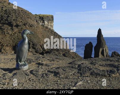 Côte sur la péninsule de Reykjanes en Islande Banque D'Images