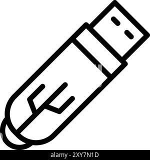 Illustration de conception d'icône vectorielle de lecteur de stylet Illustration de Vecteur