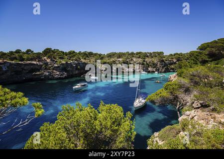 Cala Pi, Llucmajor, comarca de Migjorn. Majorque. Islas Baleares. Espagne Banque D'Images