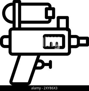 Illustration de conception d'icône de vecteur de pistolet à eau Illustration de Vecteur