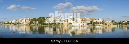 Porto Petro, port de pêche traditionnel, Santanyi, Îles baléares, Espagne, Europe Banque D'Images