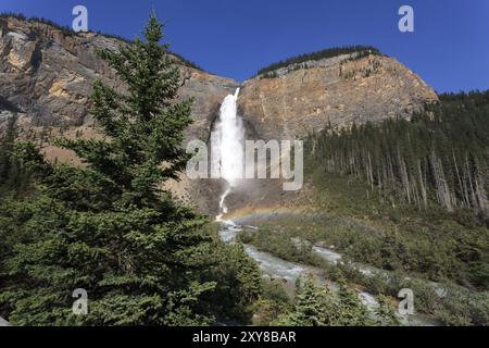 Parc national Takakkaw Falls im Yoho, en Colombie-Britannique Banque D'Images