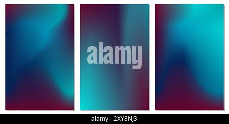 Gradient de spectre holographique pour les produits imprimés, couvertures, collection de fond futuriste moderne hipster foil Illustration de Vecteur