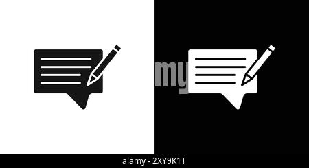 examinez le contour vectoriel de signe de logo d'icône en noir et blanc Illustration de Vecteur