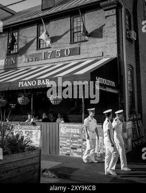 Middleton Tavern signe vintage à Annapolis, Maryland Banque D'Images