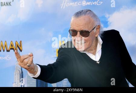 Stan Lee à la première mondiale de 'Spider-Man: Homecoming' qui s'est tenue au TCL Chinese Theatre à Hollywood, aux États-Unis, sur 28 juin 2017. Banque D'Images