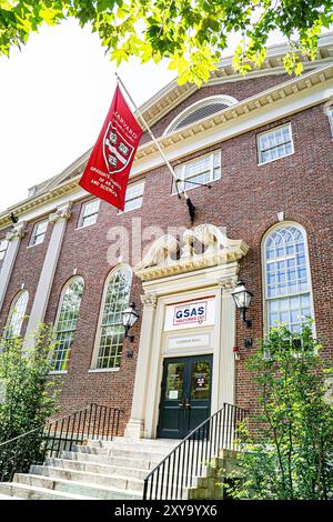 Lehman Hall, Harvard Kenneth C. Griffin Graduate School of Arts and Sciences, extérieur du bâtiment, Harvard University, Cambridge, Massachusetts, ÉTATS-UNIS Banque D'Images