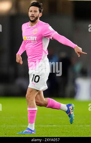 Adam Lallana de Southampton lors du match de deuxième tour de la Carabao Cup au Cardiff City Stadium. Date de la photo : mercredi 28 août 2024. Banque D'Images