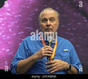 STUTTGART, ALLEMAGNE, 30 juin 2018 : Gil Gerard au Comic Con Germany Stuttgart, une convention de fans de deux jours Banque D'Images