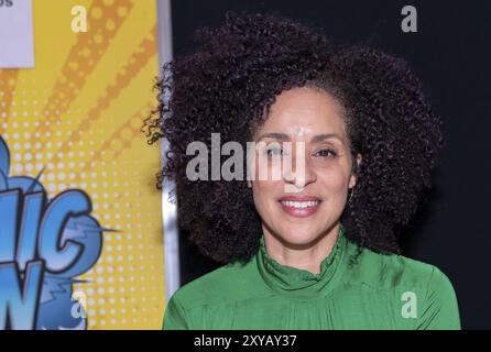 DORTMUND, ALLEMAGNE, 8 décembre 2019 : Karyn Parsons (*1966, actrice américaine, The Fresh Prince) au German Comic Con Dortmund, une convention de fans de deux jours Banque D'Images