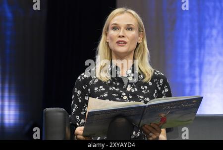 FRANCFORT-SUR-LE-MAIN, Allemagne, 22 octobre 2022 : Diane Kruger (*1976, actrice allemande et américaine) au 74e Francfort Livre F Banque D'Images