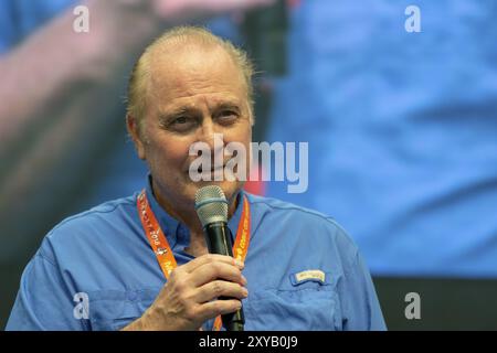 STUTTGART, ALLEMAGNE, 30 juin 2018 : Gil Gerard au Comic Con Germany Stuttgart, une convention de fans de deux jours Banque D'Images