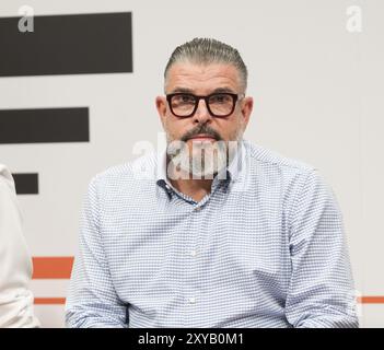 FRANCFORT-SUR-le-MAIN, Allemagne, 20 octobre 2023 : Andreas Rumpf à la 75e Foire du livre de Francfort, Europe Banque D'Images