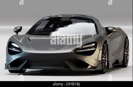 McLaren 765LT Spider dans le studio photo Banque D'Images