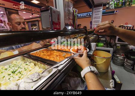 Café bar Teodoro, bar de tapas, mercado del olivar, Palma, majorque, islas baleares, espagne, europa Banque D'Images