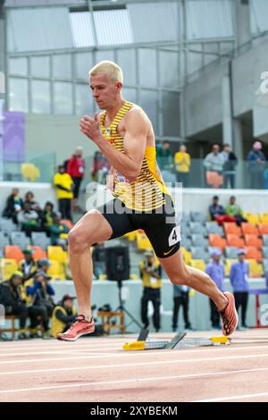 Max HUSEMANN (Eintracht Hildesheim) , ALLEMAGNE, 400 mètres hommes PER, Leichtathletik, Athlétisme, Championnats du monde d'athlétisme U20 Lima 24, Leichtathletik Weltmeisterschaften, 28.08.2024, Foto : Eibner-Pressefoto/Jan Papenfuss Banque D'Images